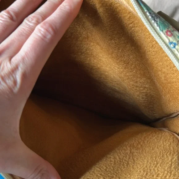 Multicolor Patterned Women's Laptop Bag some wearing shown pictures. - Picture 9 of 10